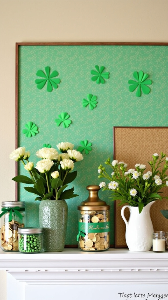 Create a Themed Mantel for St. Patrick's Day