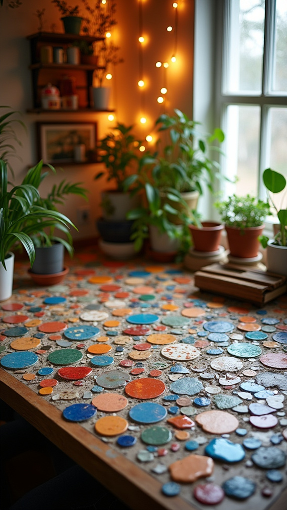 Design a Mosaic Table with Broken Ceramics