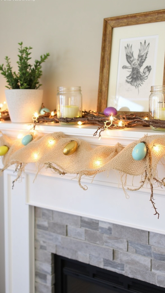 Design a Seasonal Mantel Display