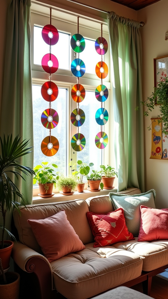 Design a Unique Wall Hanging with Old CDs