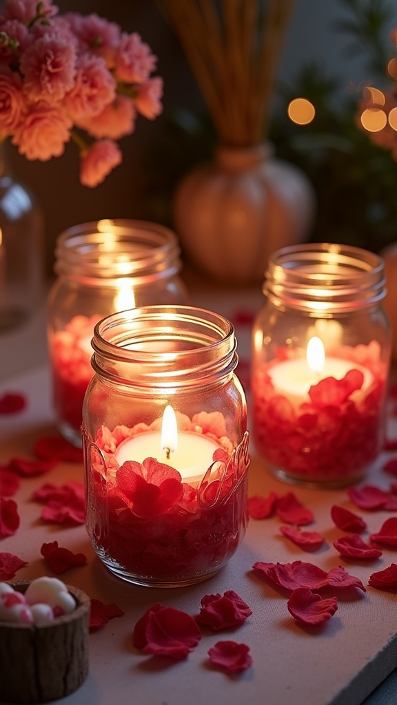 Flower Petal Candles