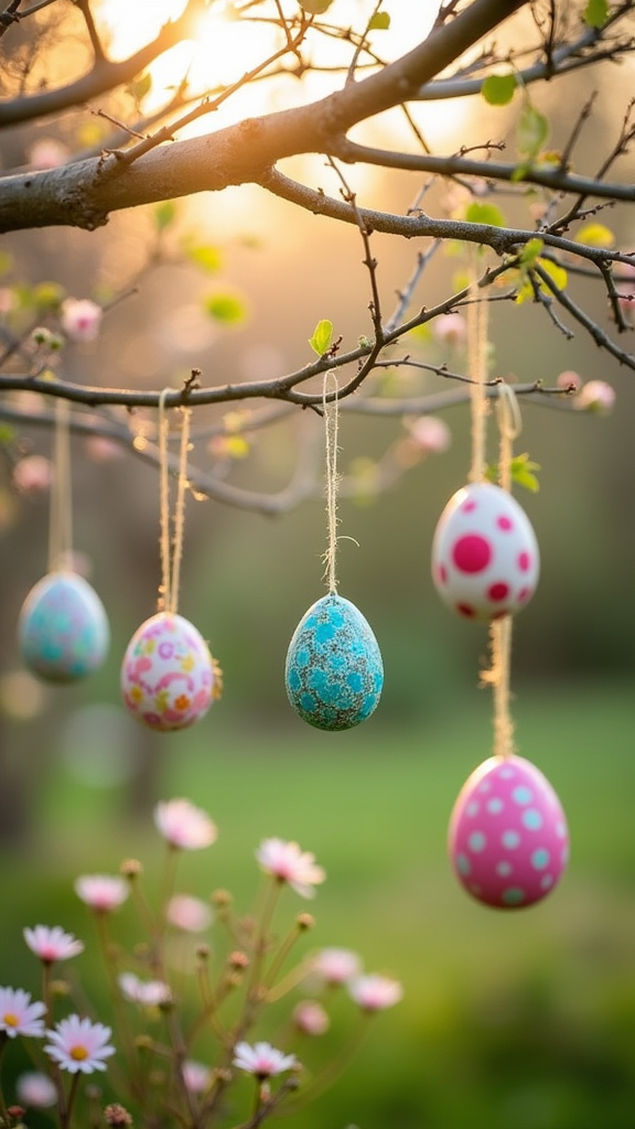 Hang Egg Ornaments in Trees