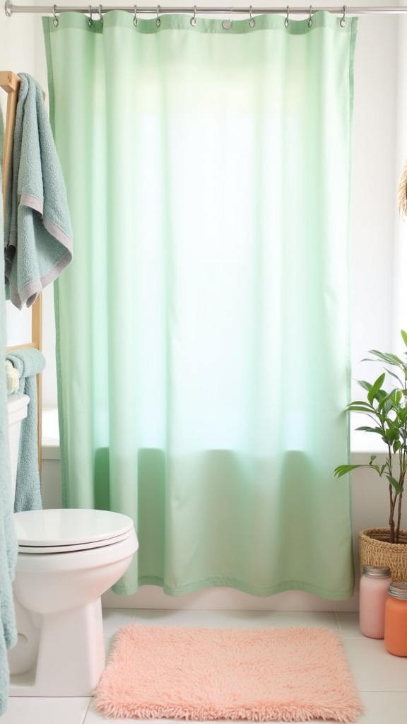 Include Pastel Accessories in the Bathroom