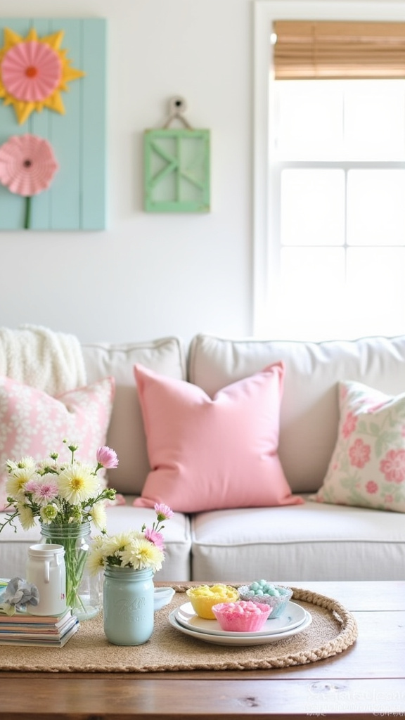 Incorporate Pastel Seasonal Decor