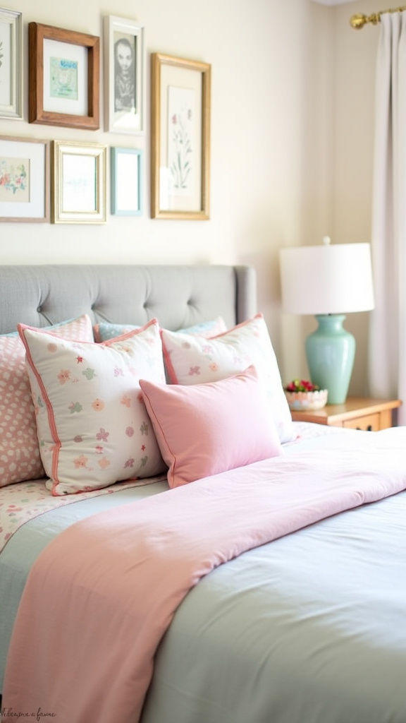 Select Pastel Bedding for a Fresh Bedroom