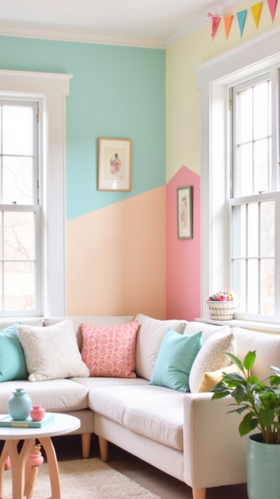 Try a Pastel Color Block Approach