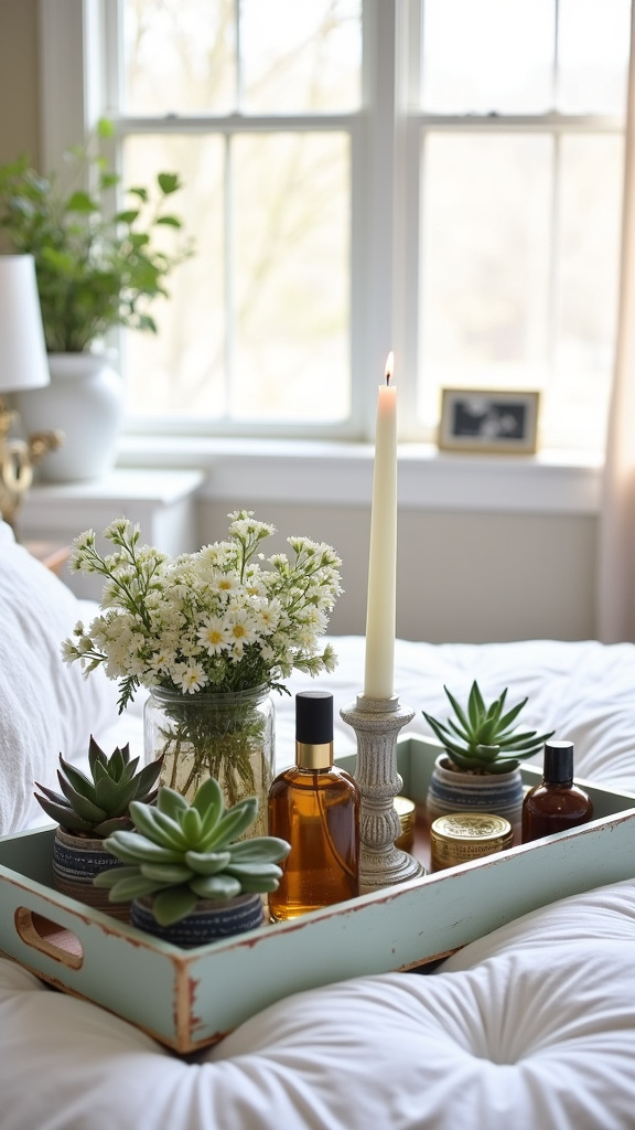 Use Decorative Trays to Organize Surfaces