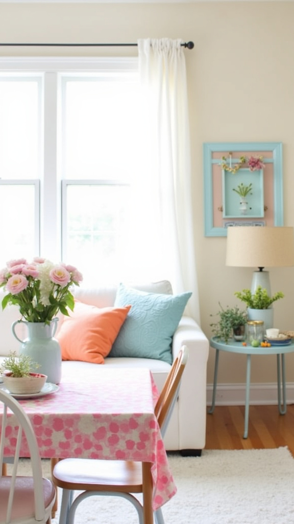 Use Pastel Accessories for a Subtle Touch