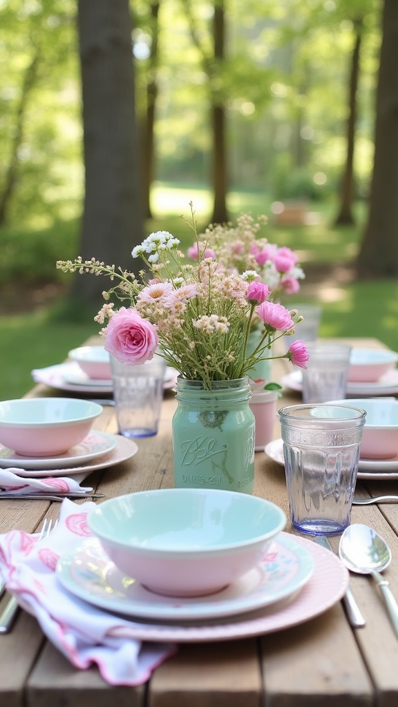 Use Pastel Tableware for Spring Gatherings