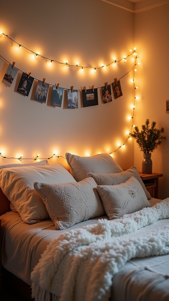 Use String Lights for a Soft Glow