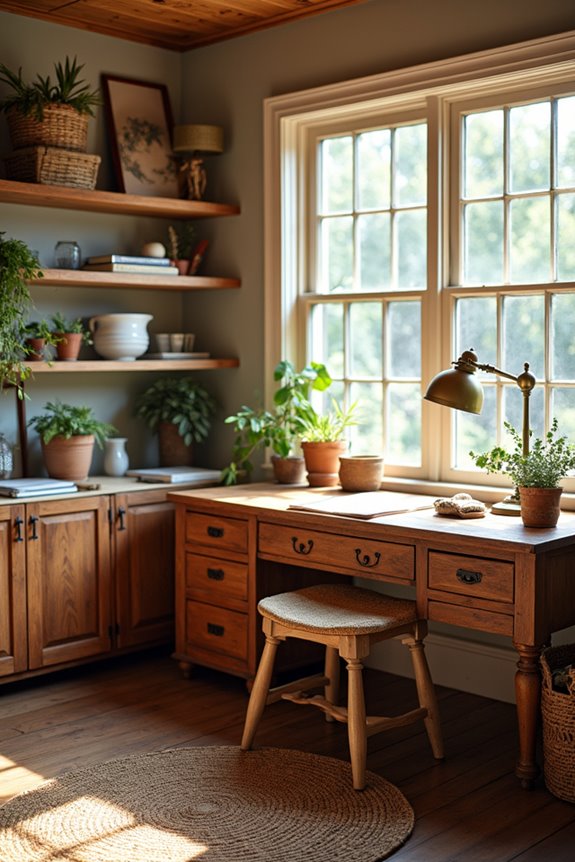choose spacious farmhouse desk