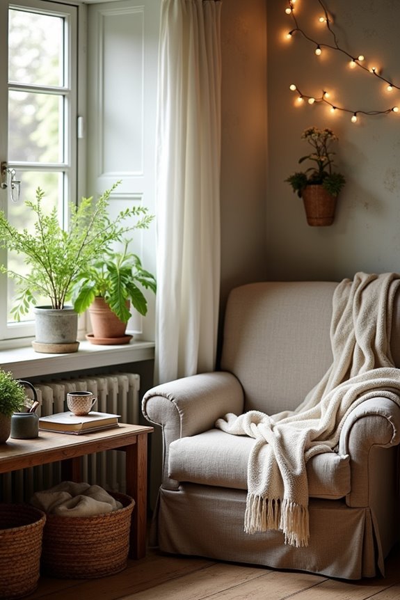 cozy corner for reading