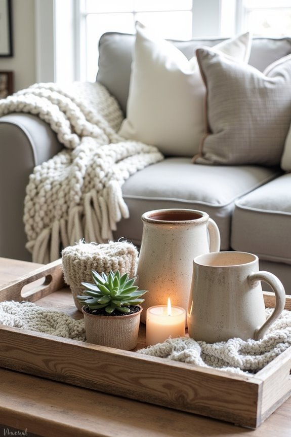 cozy textured throw blanket