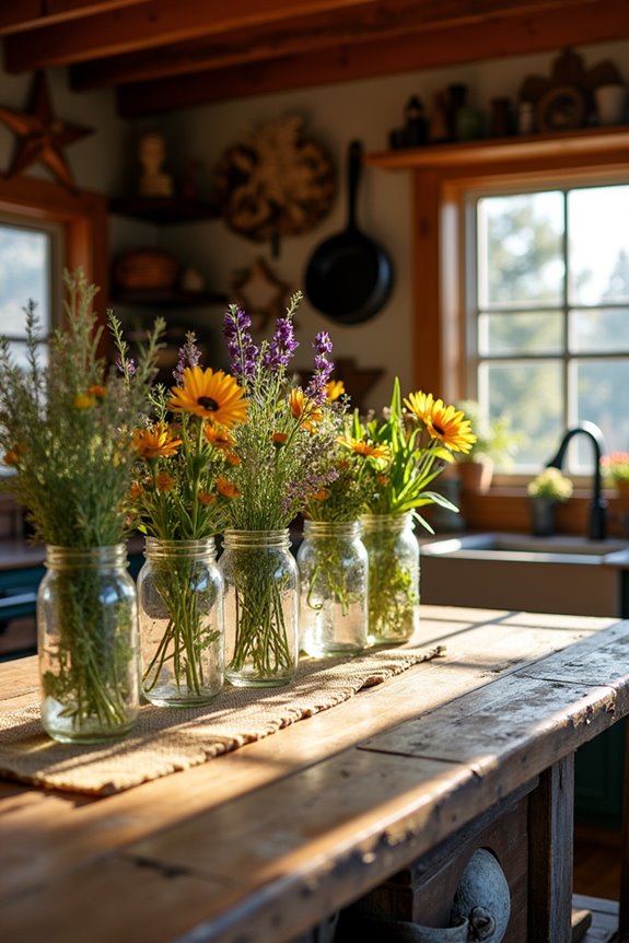 decorative storage with jars