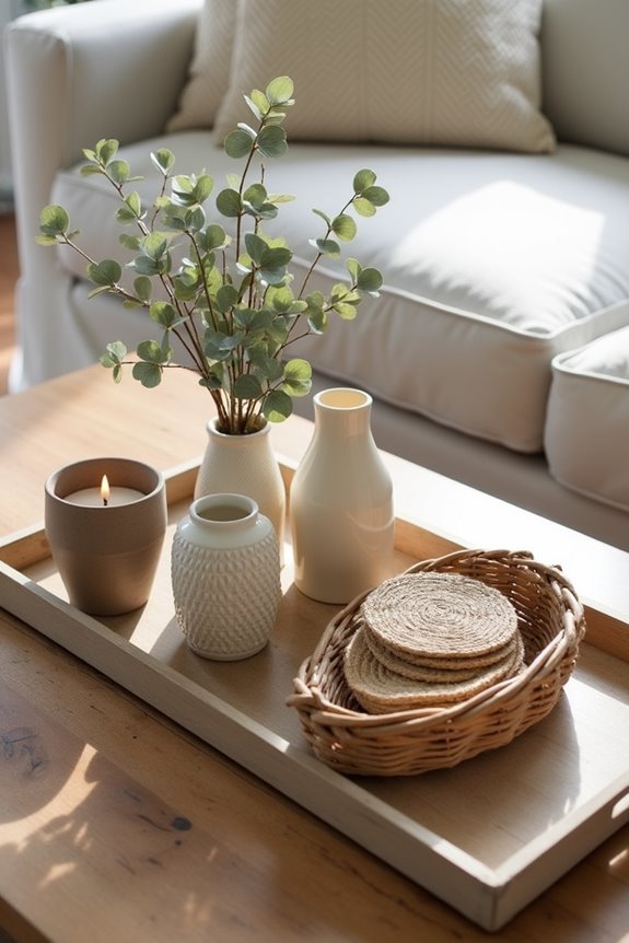 earthy tones and textures