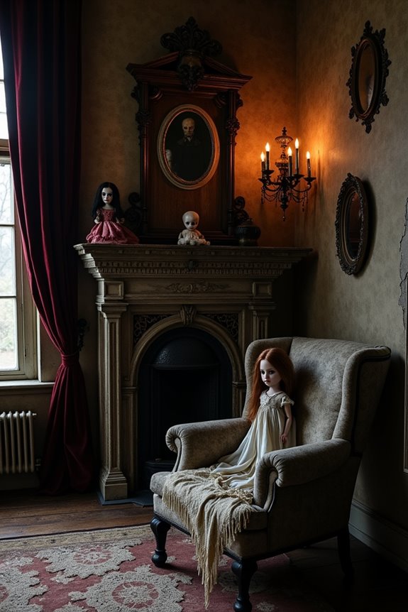 eerie doll showcases collection