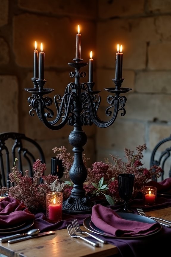 elegant candle holder arrangements