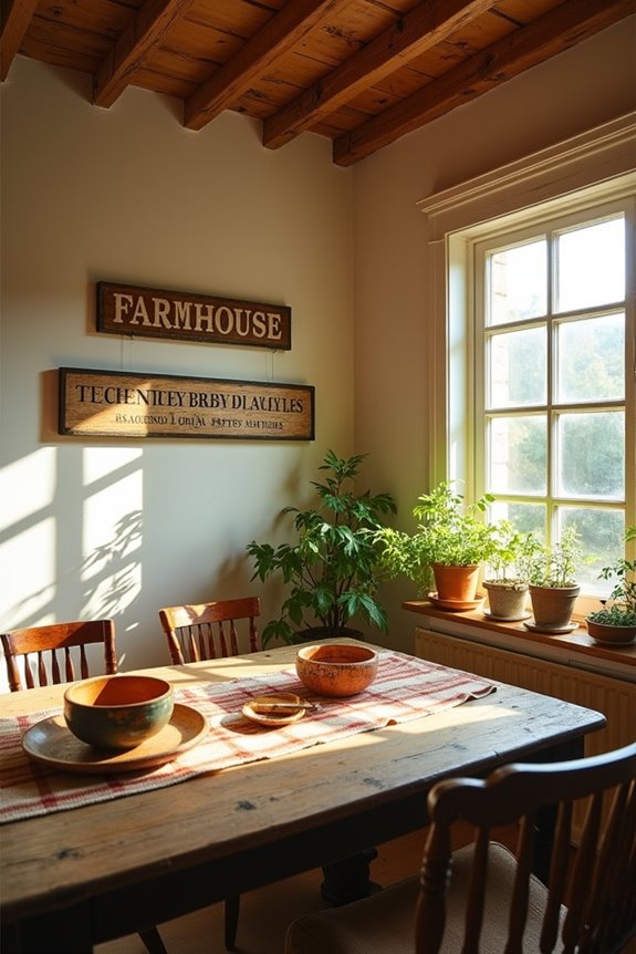 farmhouse inspired decorative signage