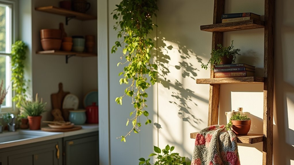farmhouse ladder decor ideas