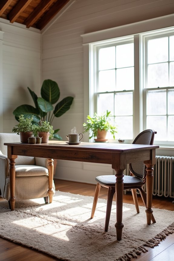 farmhouse style rug addition