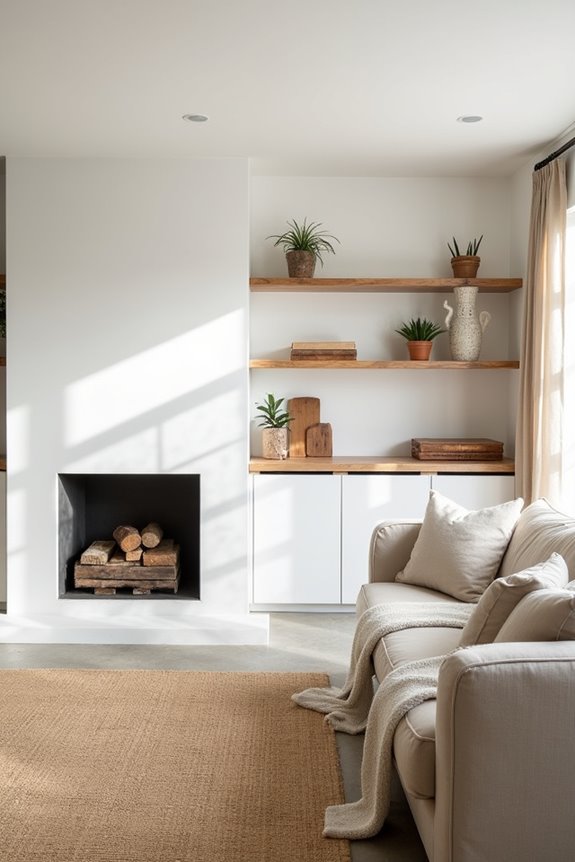 fireplace as focal point