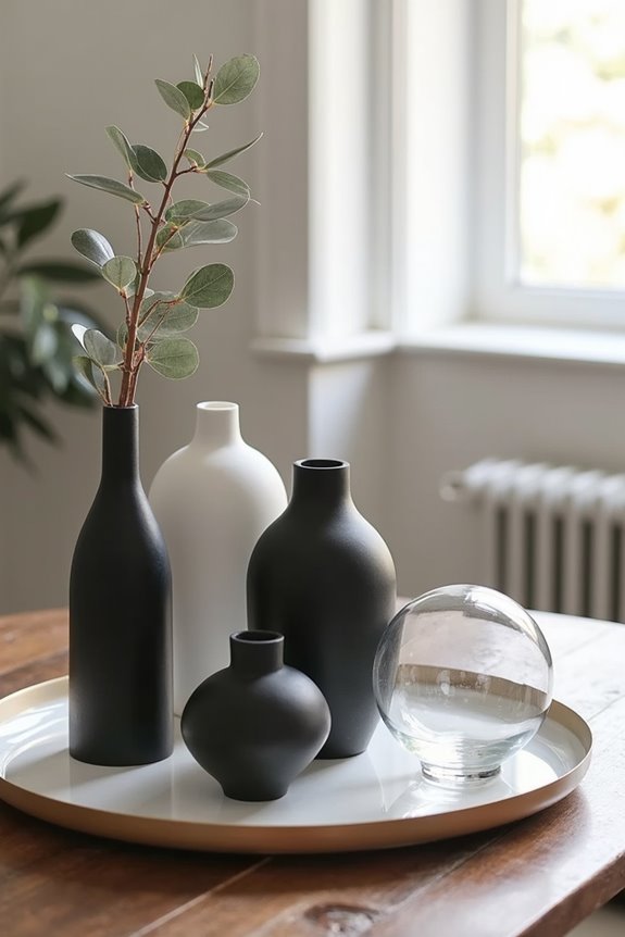 geometric minimalist serving tray