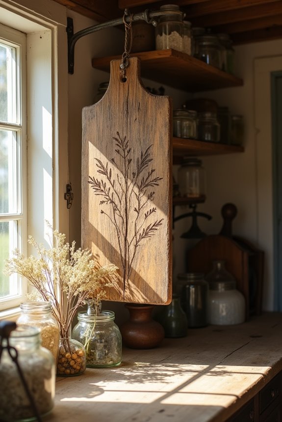 handcrafted rustic wooden decor