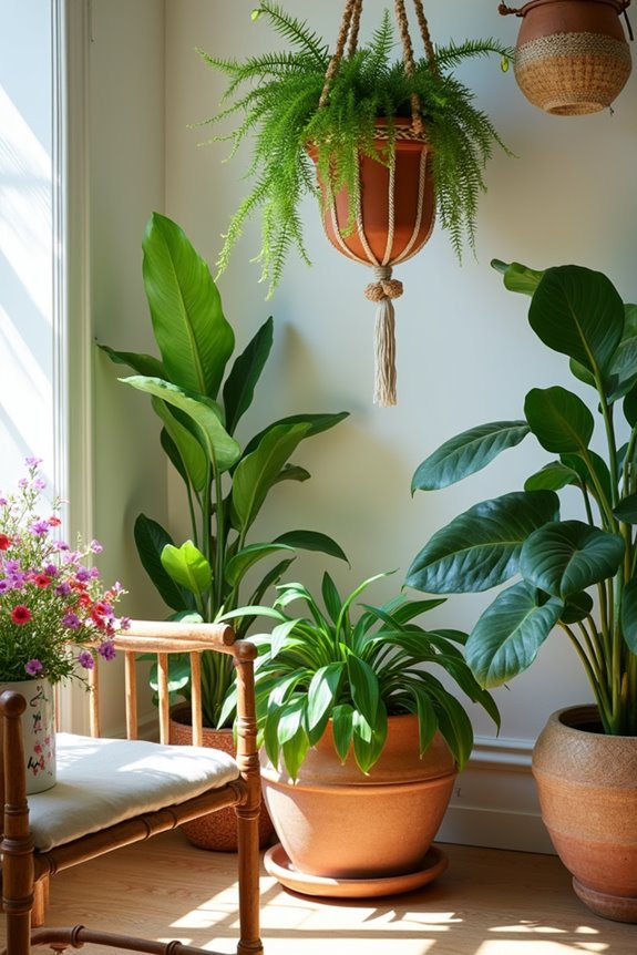 indoor botanical decor elements