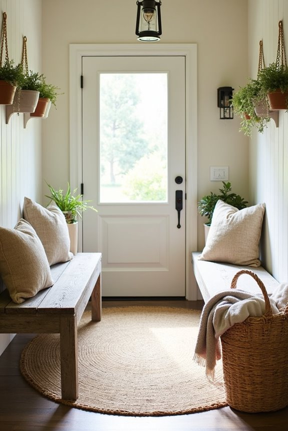 inviting and cozy entrance