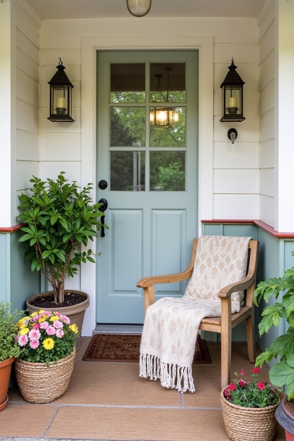 inviting and cozy entrance