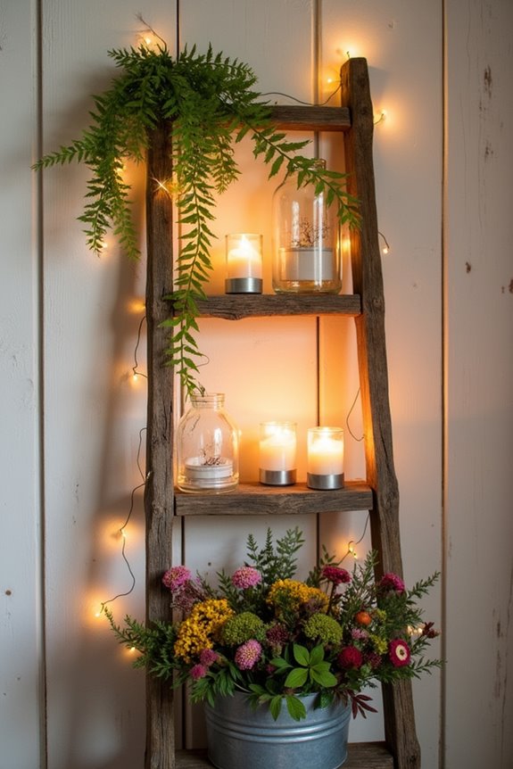 ladder shaped candle holder design