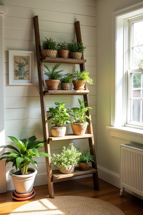 ladder storage and organization