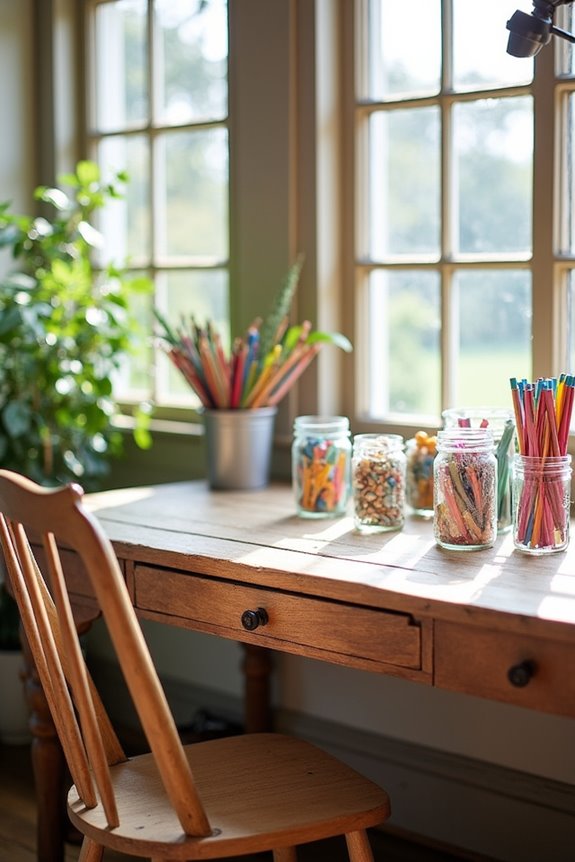 mason jars for organization
