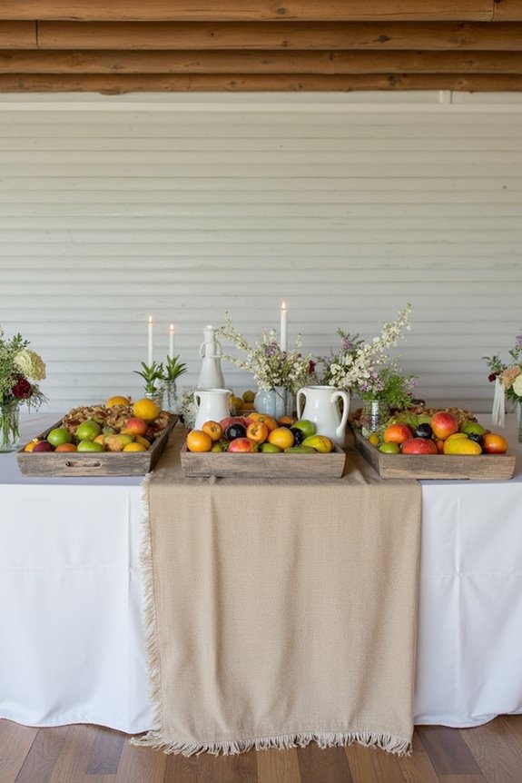 rustic country dining decor