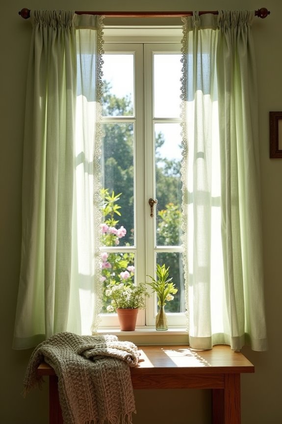 rustic farmhouse curtain design