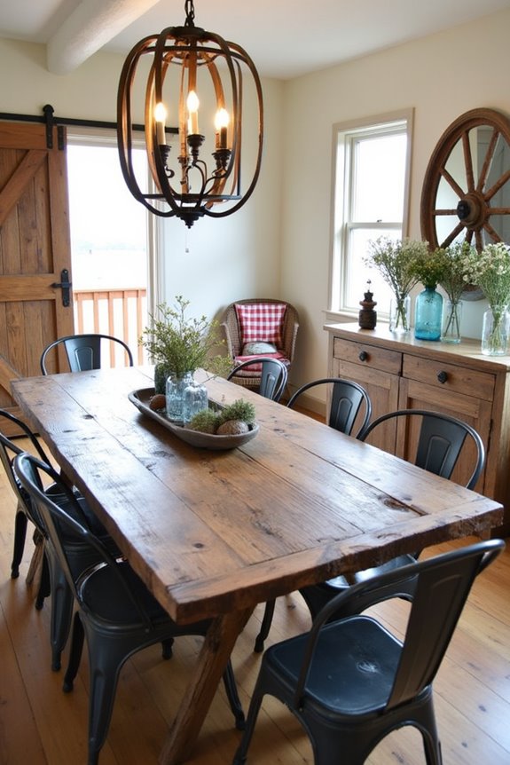 rustic farmhouse dining furniture