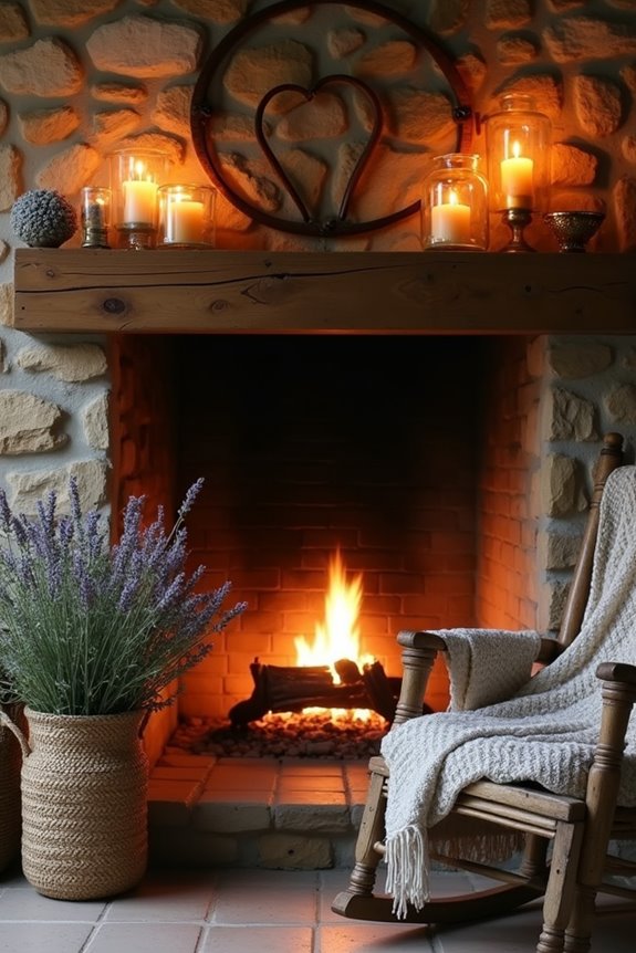 rustic home decor candles