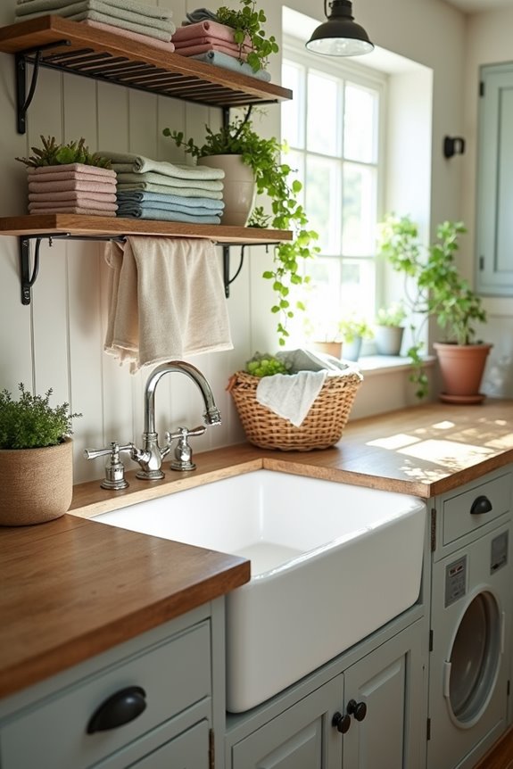 rustic kitchen basin style