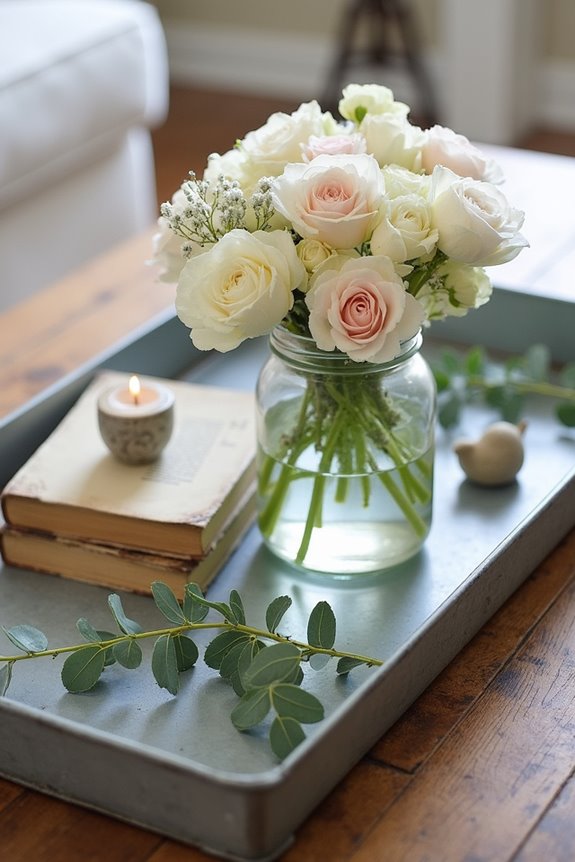rustic metal serving tray