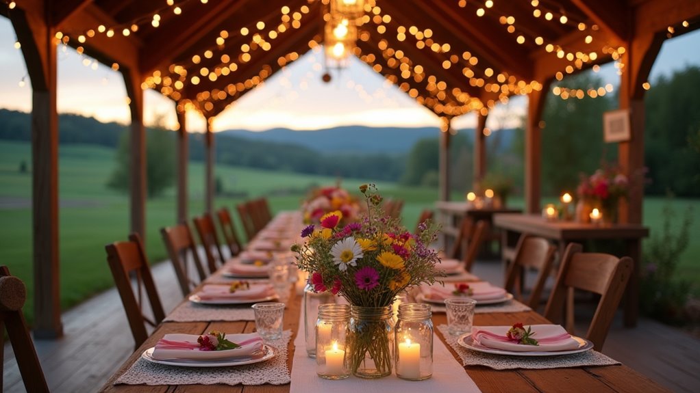 rustic romantic wedding decor