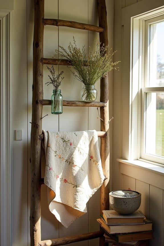 rustic shelving for decor