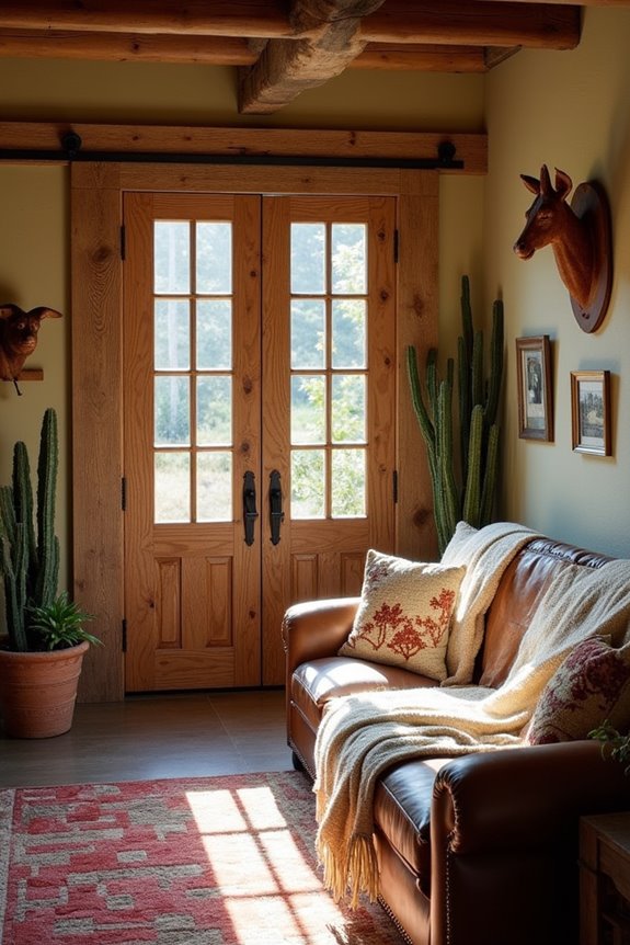 rustic sliding door partitions