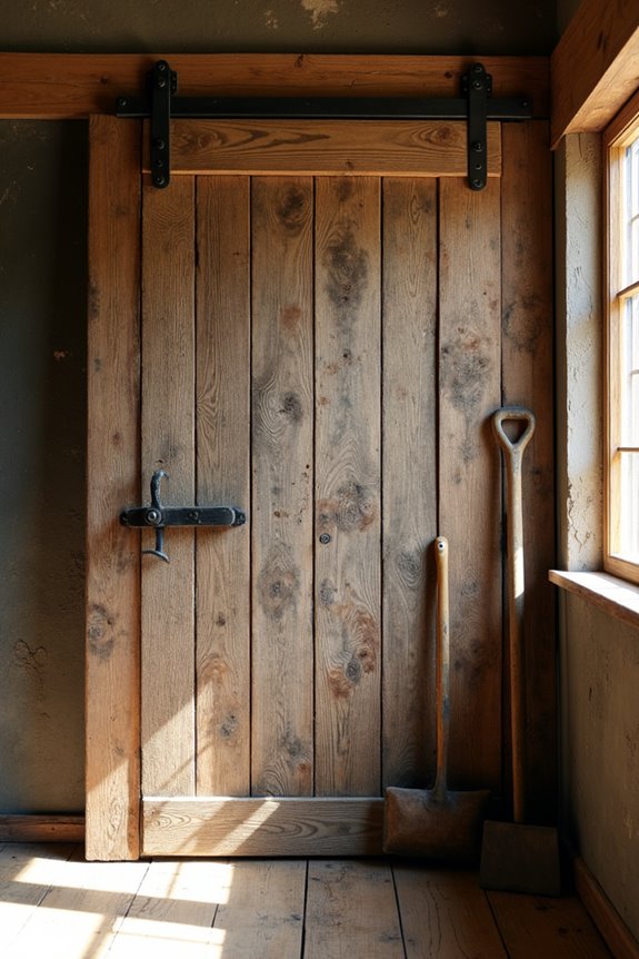 rustic transformed sliding doors