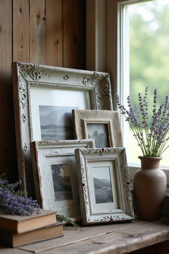 rustic vintage photo displays