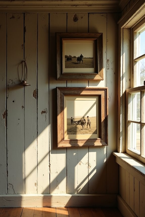 rustic vintage photo displays