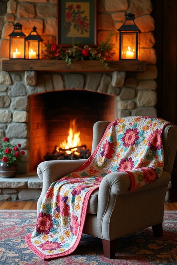 vibrant quilts for decoration