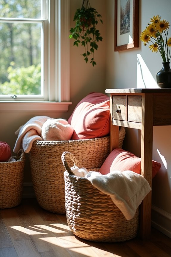 woven baskets for organization