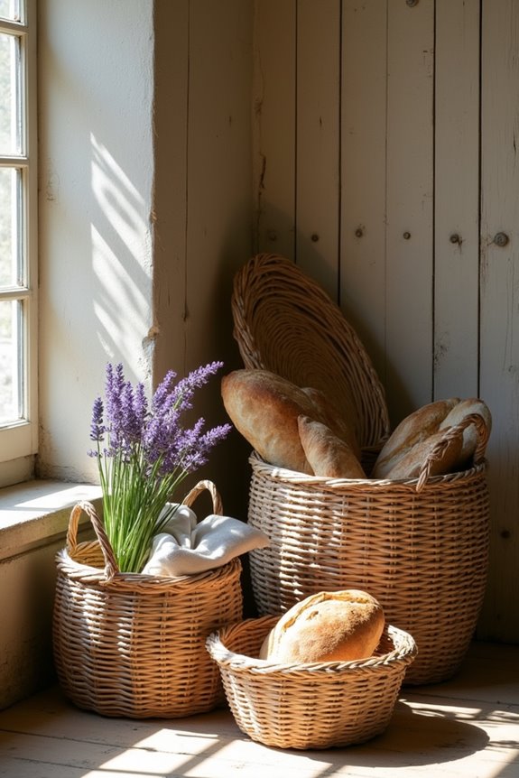 woven baskets for organization