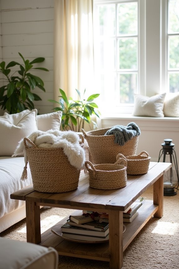 woven baskets for storage