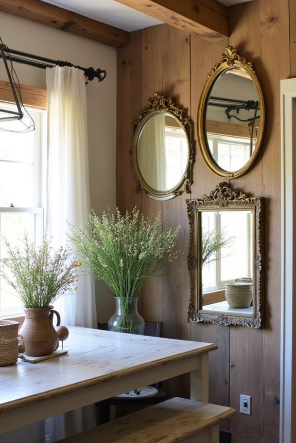 antique decorative glass reflections